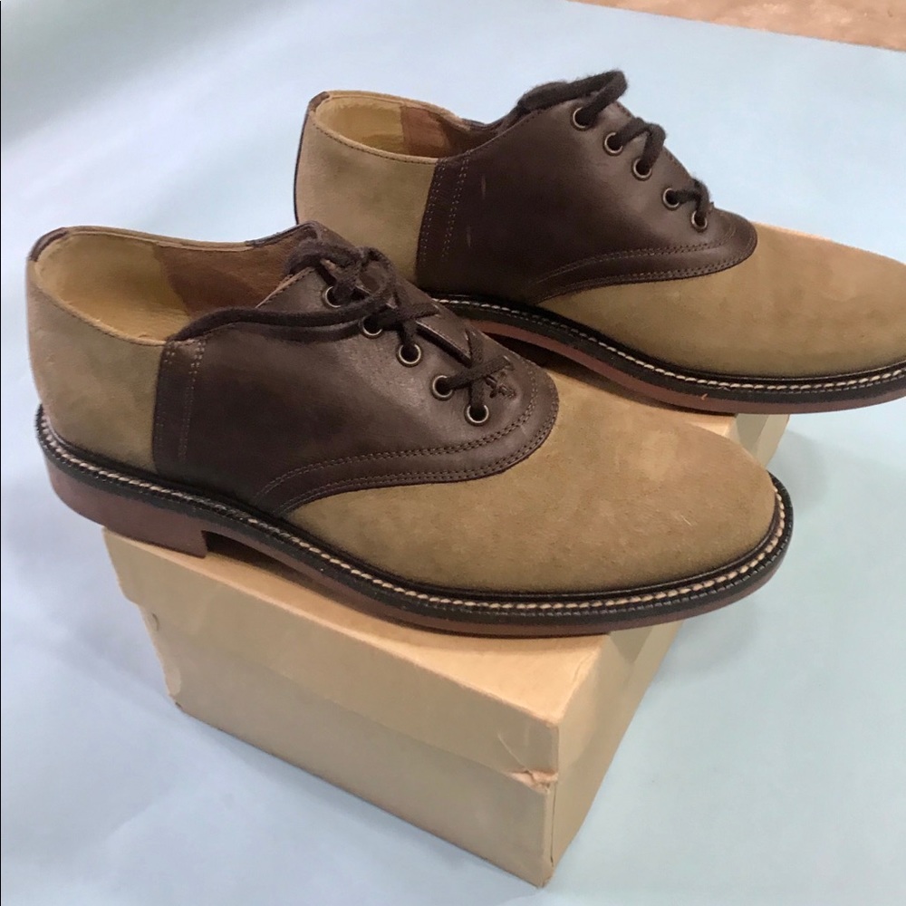 men’s JCrew Saddle Oxfords, Sz 9.5, Barley